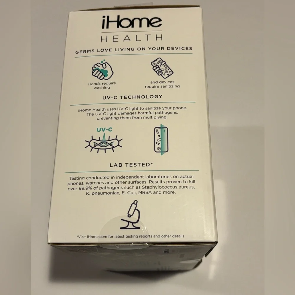 iHome Health Power UVC Ultra 360 UV-C Sanitizer with wireless Charging